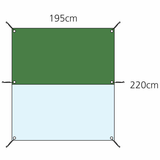 Dimensions pour la couverture 2m combi Eglu Cube 