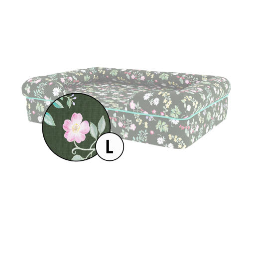 Housse de traversin pour lit de chien seulement grand - midnight meadow