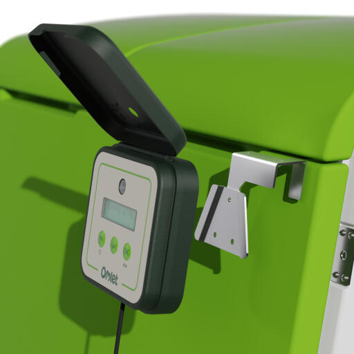 Panneau de contrôle de la porte automatique du poulailler sur Eglu Cube mk2 house