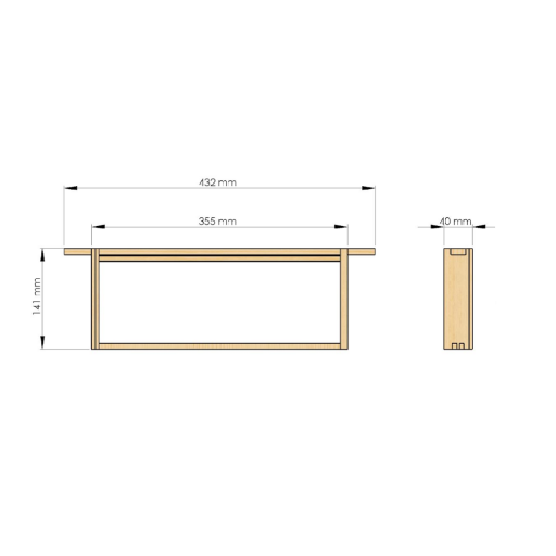 Beehaus dimensions du super cadre.