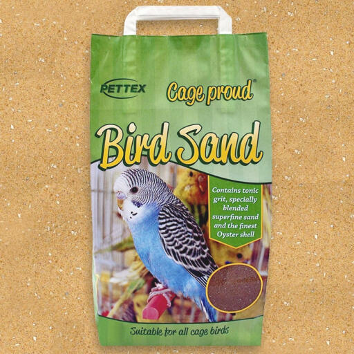 Cage proud bird sand