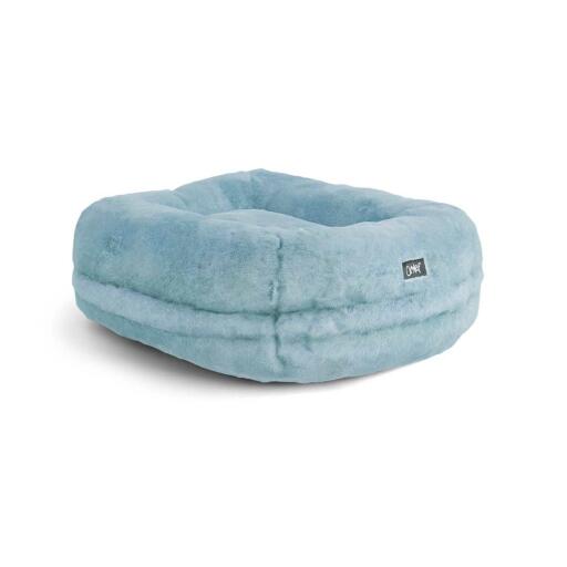 Soft Maya lit pour chat donut bleu