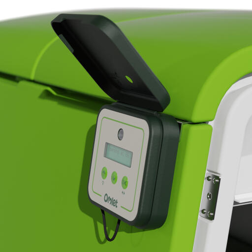 Panneau de contrôle de la porte automatique du poulailler sur Eglu Cube mk2 house