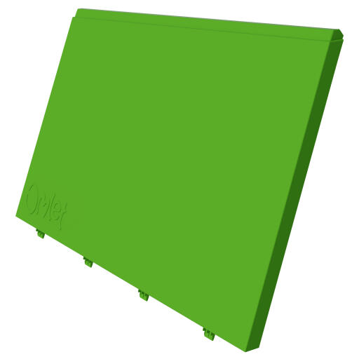 Eglu Go - panneau extérieur latéral droit feuille verte