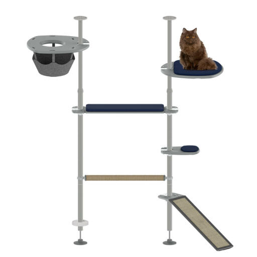Le kit de gym en plein air Freestyle système de poteau de chat mis en place