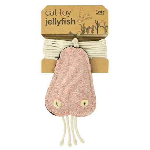 Jouet en polyester pour chat : méduse