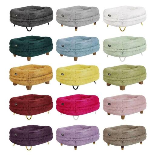 Maya lit pour chat donut sélection de 15 couleurs et pieds design