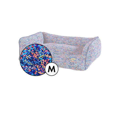 Couverture de lit pour chien en patterpaws neon print by Omlet.