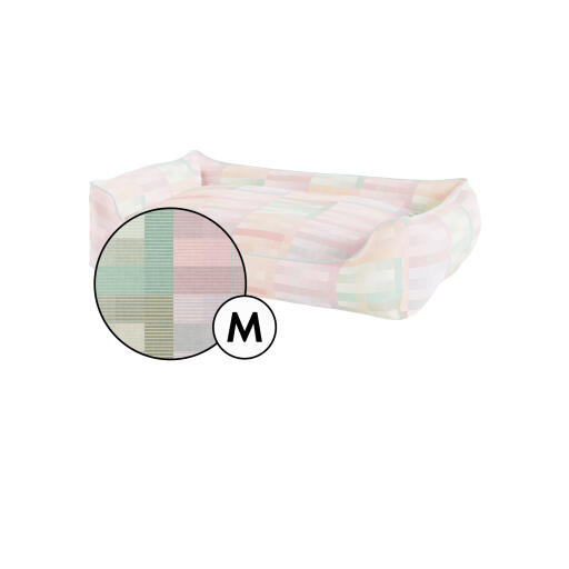 Housse de lit pour chien medium nest en prism kaleidoscope print by Omlet.