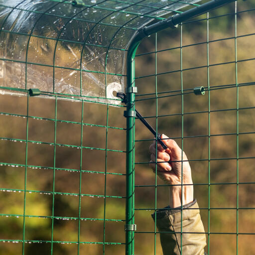 Bâche de protection pour enclos pour poules – Opaque – 3x3