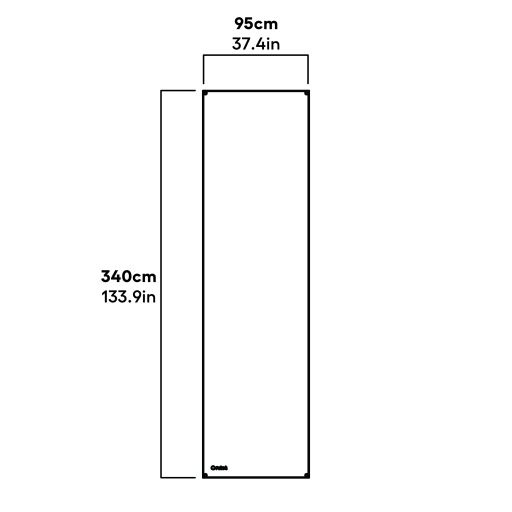 Couvercle transparent avec bord de Gouttière pour Eglu pro - full run dimensions (810.0526)