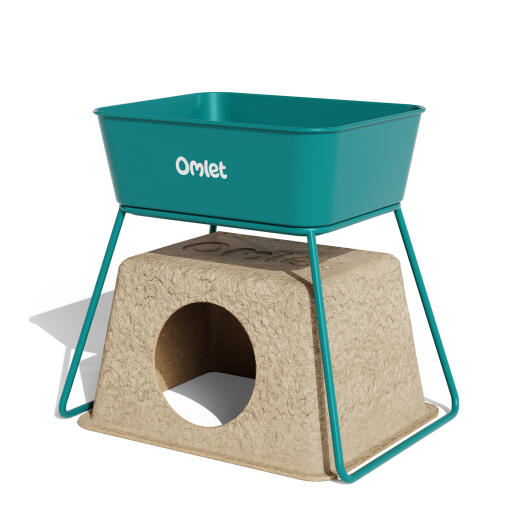 Bain de sable avec cachette compostable pour hamsters et gerbilles
