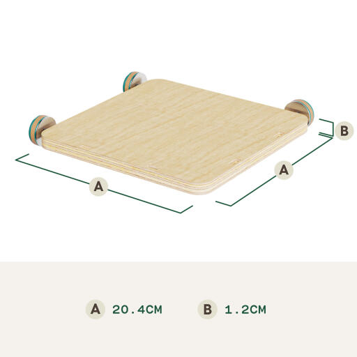 Plate-forme pour petit hamster dimensions (cm)