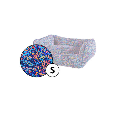 Couverture de lit pour chien small nest en patterpaws neon print by Omlet.