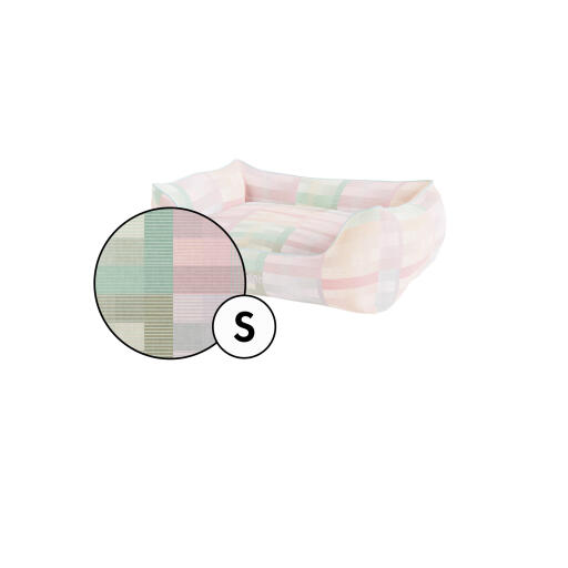 Housse de lit pour chien small nest en prism kaleidoscope print by Omlet.