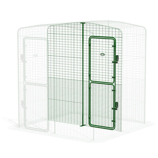 Walk in run partition high - 2 panneaux (vue de face)