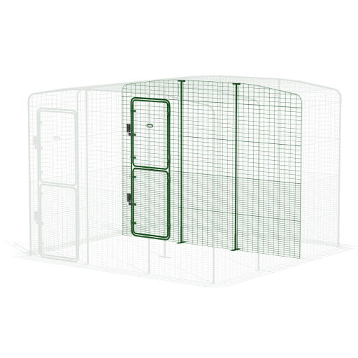 Walk in run partition high - 3 panneaux (vue de face)