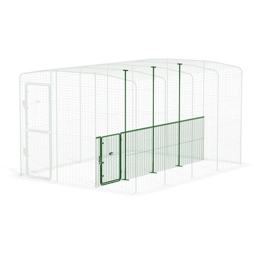 Walk in run partition low - 4 panneaux