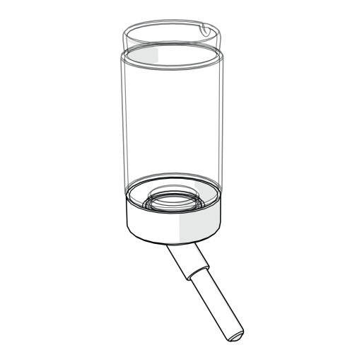 Bouteille d'eau pour hamsters et gerbilles 80ml (810.0301)