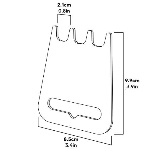 Zippi dimensions de l'outil de nettoyage du tunnel (063.1060)