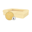 Omlet lit pour chien en mousse à mémoire de forme, grand modèle, jaune moelleux Omlet lit pour chien en mousse à mémoire de forme, grand modèle, jaune moelleux