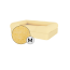 Omlet lit de chien moyen en mousse à mémoire de forme en jaune moelleux