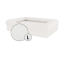 Omlet lit pour chien en mousse à mémoire de forme, grand modèle, blanc meringue