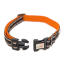 Long paws comfort padded dog collar black & orange Long paws comfort padded dog collar black & orange