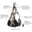 Harnais pour chien long paws padded comfort black features