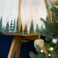 Close up of Geo bird cage with christmas cover Close up of Geo bird cage with christmas cover
