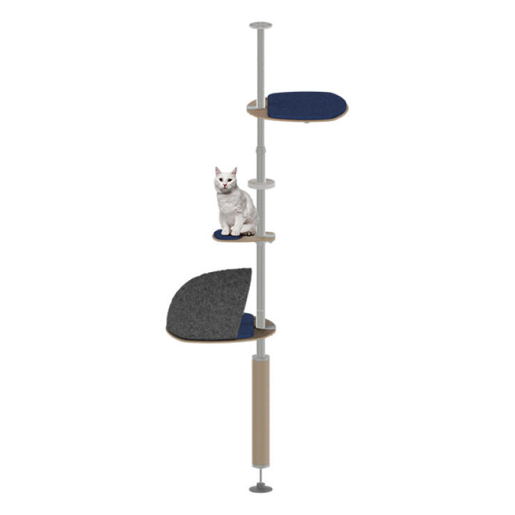 Arbre à chat d’extérieur Freestyle – Le kit Snuggler – 2,15 m à 2,60 m