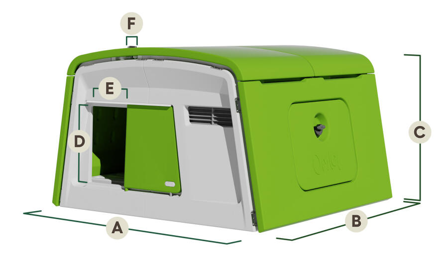 Eglu Cube dimensions de la maison