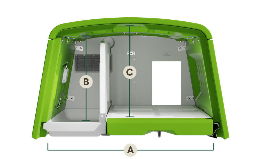 Eglu Cube dimensions internes