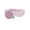 Omlet lit pour chien à traverses en mousse à mémoire de forme de taille moyenne en lavande lilas