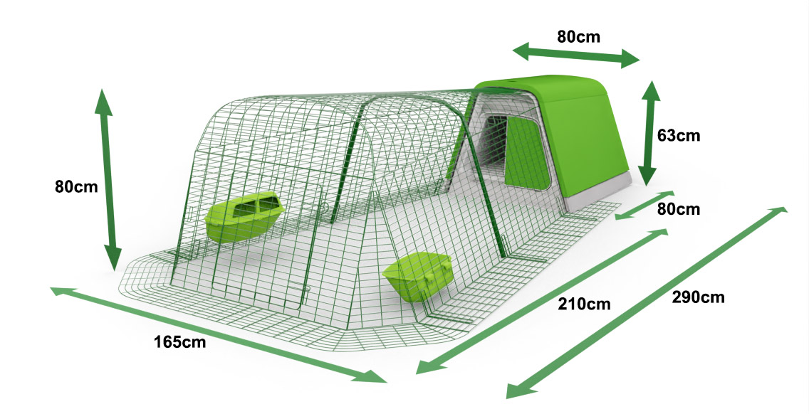 dimensions du poulailler eglu go