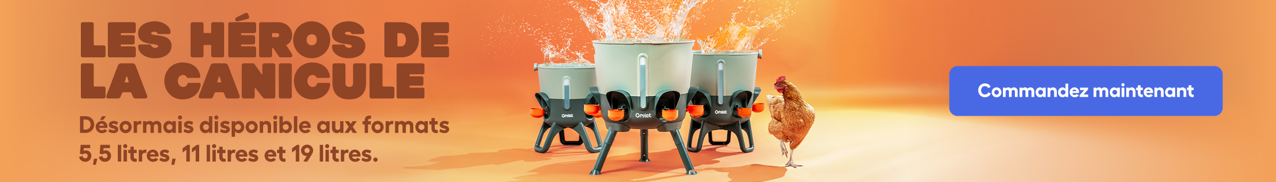 omlet insulated chicken waterer range