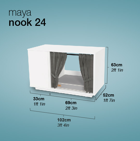 Maya Nook Cat House dimensions
