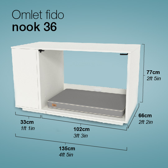 niche-de-qualite-omlet-Fido-Nook-36-Dimensions