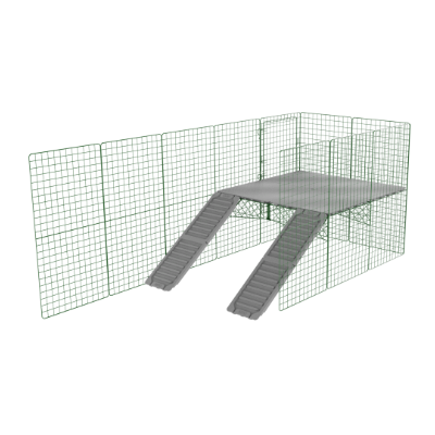 Plateformes Zippi pour lapins - pack de 4 panneaux et 2 rampes