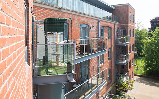 Cat Balcony Enclosure Alt Tag