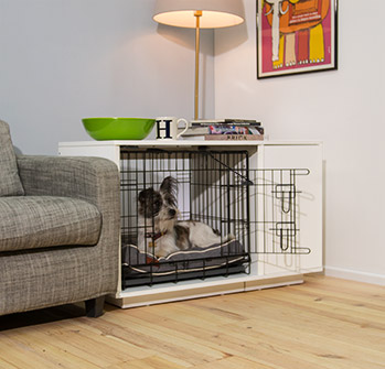 niche-pour-chien-design / cage interieur pour chienf