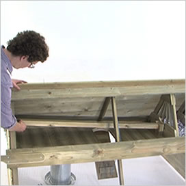 Interior of Boughton chicken coop.